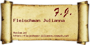 Fleischman Julianna névjegykártya