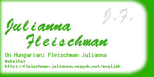julianna fleischman business card